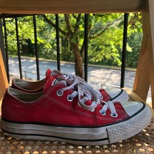 Red Converse All Stars Chuck Taylors